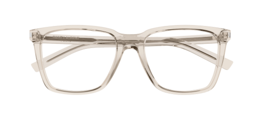 Saint Laurent SL 717 SLIM 004 Beige Square Women's Eyeglasses