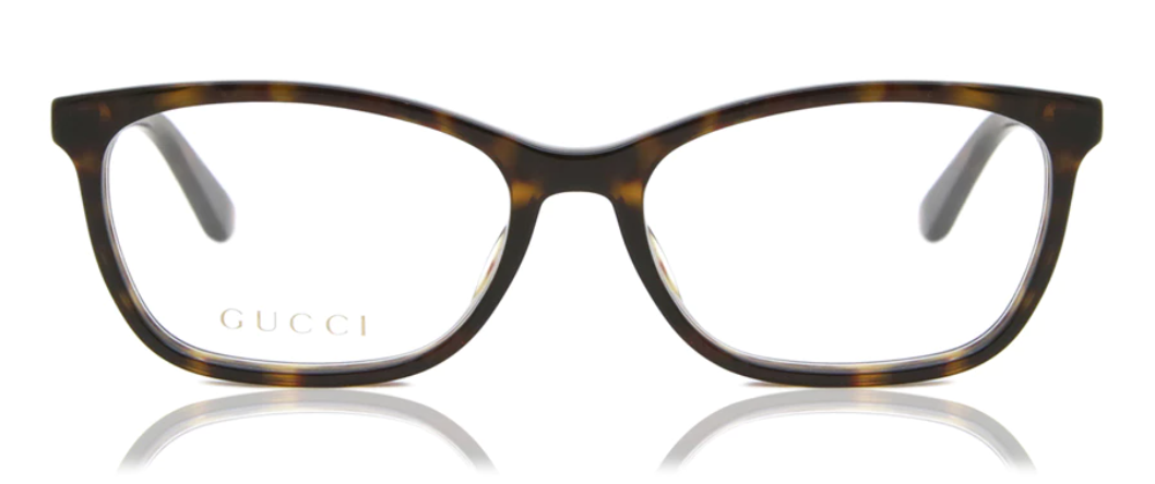 Gucci GG0613O 002 Havana Cat Eye Women's Eyeglasses