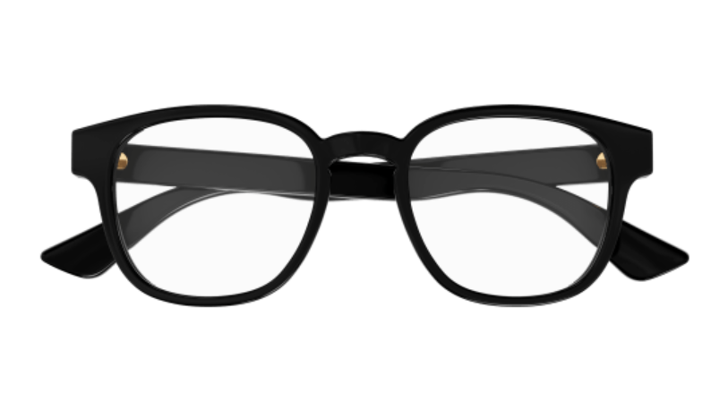 Gucci GG1343O 001 Black Soft Square Men's Eyeglasses