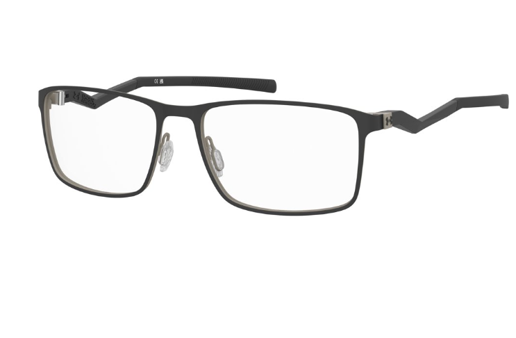 Under Armour UA 5084/G 087 Matte Black Beige Rectangular Men's Eyeglasses