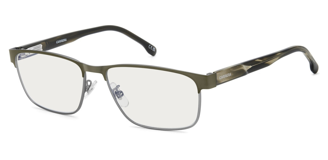 Carrera C FLEX 06/G TBO Military green/Blue Mirror Rectangular Men's Eyeglasses