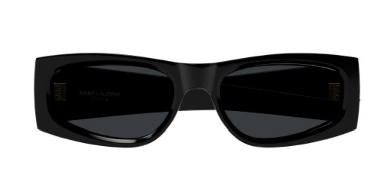 Saint Laurent SL M140 001 Black/Black Soft Cat Eye Women's Sunglasses