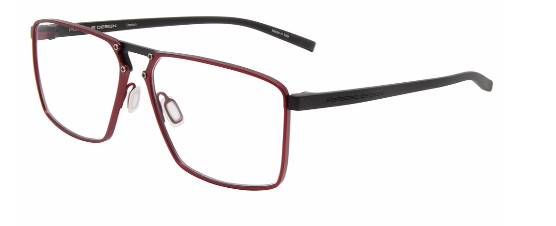 Porsche Design P8764 C Burgundy  Rectangular Men's Eyeglasses