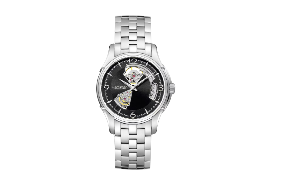 Hamilton Jazz master Open Heart Black Dial Women's Watch H32565135