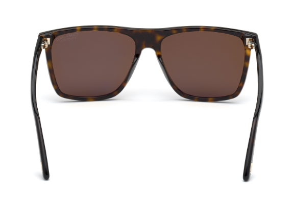 Tom Ford FT0832 Fletcher 52H Dark Havana/Brown Polarized Square Men's Sunglasses