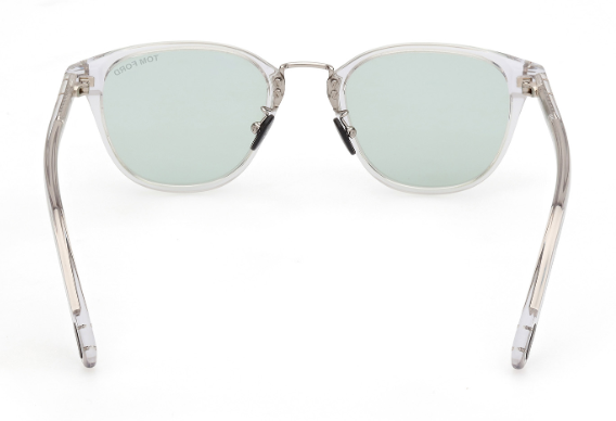 Tom Ford FT1049 D 26N Crystal/Green Square Men's Sunglasses