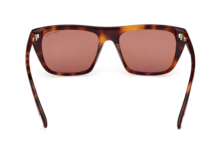 Tom Ford ASLAN FT1175 53E Blonde Havana/Brown Square Men's Sunglasses