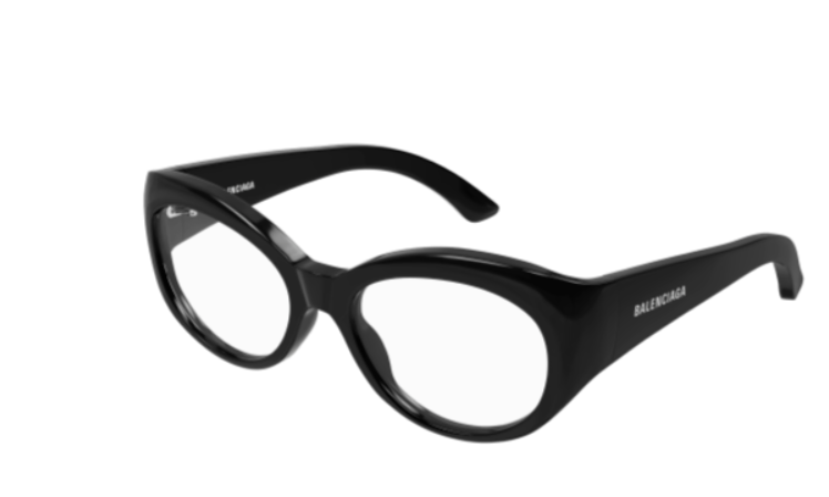 Balenciaga BB0268O 001 Black Cat Eye Women's Eyeglasses