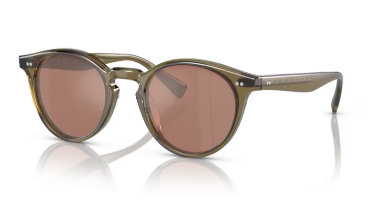 Oliver Peoples 0OV5459SU 1678W4 Olive/Pink Round Men's Sunglasses