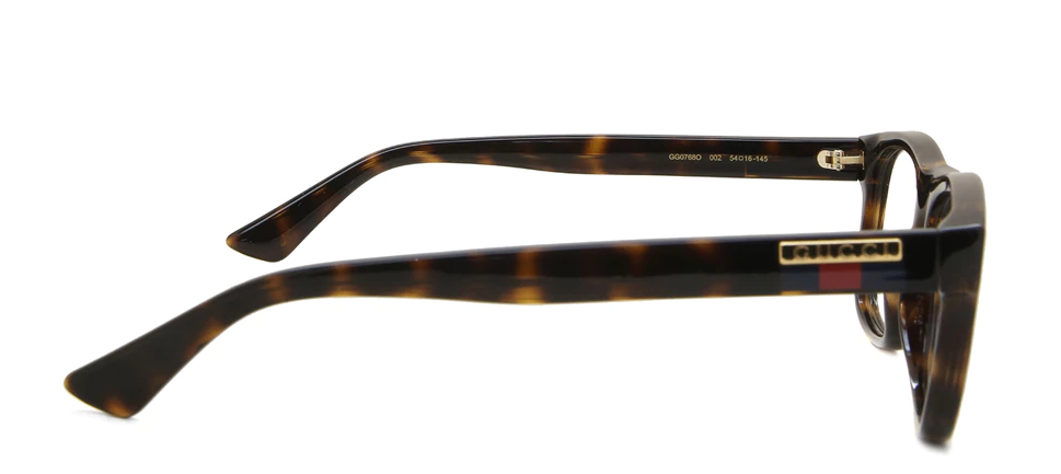 Gucci GG0768O 002 Square Havana Men's Eyeglasses