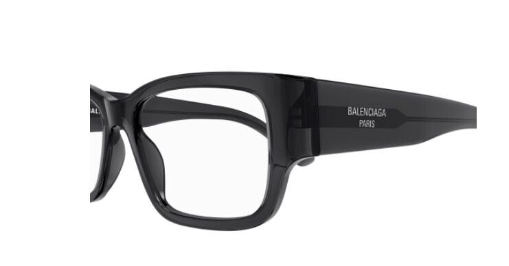 Balenciaga BB0371O 004 Grey Rectangular Men's Eyeglasses