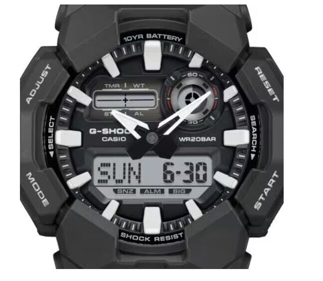 Casio G-Shock  Analog-Digital 10 Year Battery Life Black Watch GA010-1A