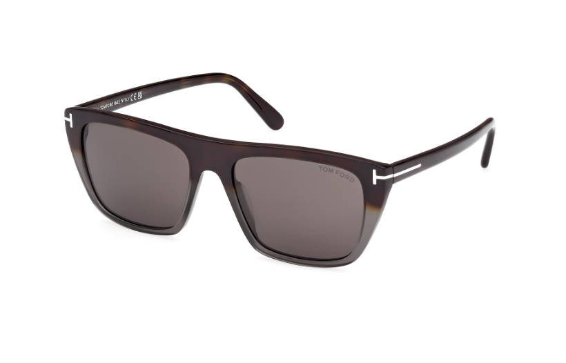 Tom Ford ASLAN FT1175 55A Coloured Havana/Smoke Men's Sunglasses