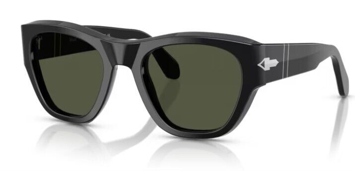 Persol 0PO0054S 95/31 Black/Green Square Shaped Unisex Sunglasses