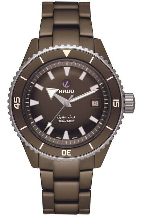 Rado Captain Cook High-Tech Ceramic Diver Olive Green Dial Men's Watch R32130312