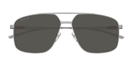 Gucci GG1676S 001 Silver/Grey Square Men's Sunglasses