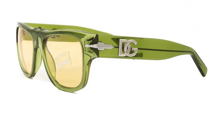 Persol X Dolce & Gabbana OPO 3294S 1165/R6 Green/Yellow Square Men's Sunglasses