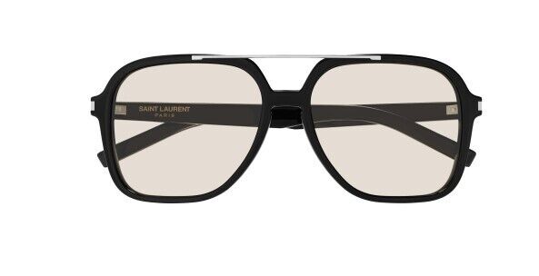 Saint Laurent SL 545 001 Black/Yellow Square Women's Sunglasses