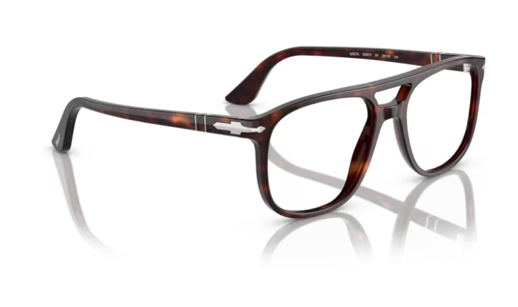 Persol 0PO3329V Greta 24 Havana Rectangular Men's 52mm Eyeglasses