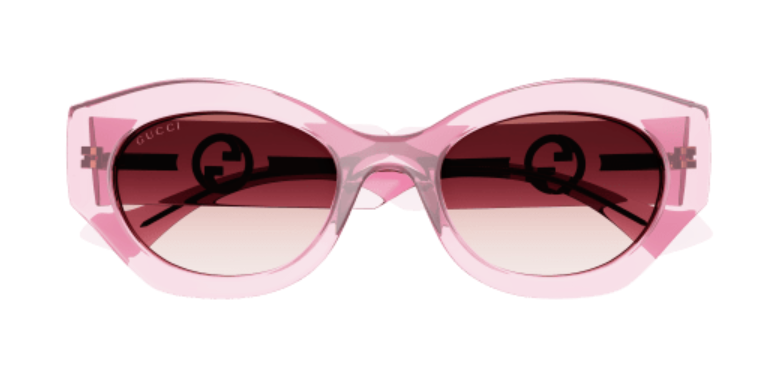 Gucci GG1553S 003 Pink/Red Gradient Oversized Square Women's Sunglasses