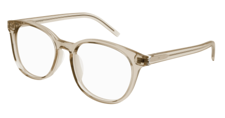 Saint Laurent SL M111/F 004 Beige Soft Square Women's Eyeglasses