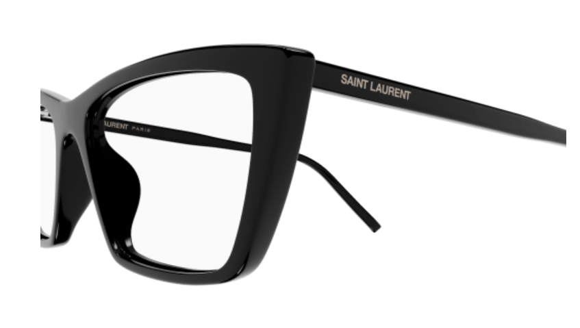 Saint Laurent SL 737 MICA THIN OPT 001 Black Thin Cat Eye Women's Eyeglasses