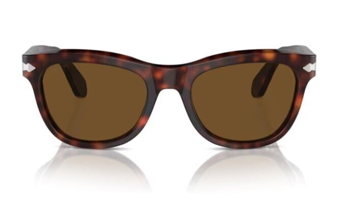 Persol 0PO0086S 24/57 Havana/Polarized Brown Soft Square 57mm Men's Sunglasses