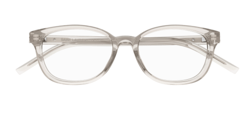 Saint Laurent SL M141/F 006 Beige Small Soft Rectangle Women's Eyeglasses