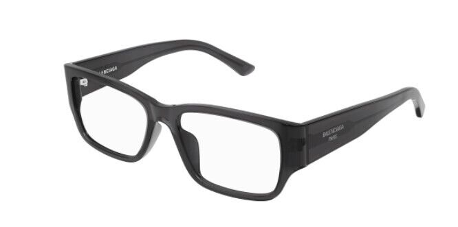 Balenciaga BB0373OK 004 Grey Rectangular Men's Eyeglasses