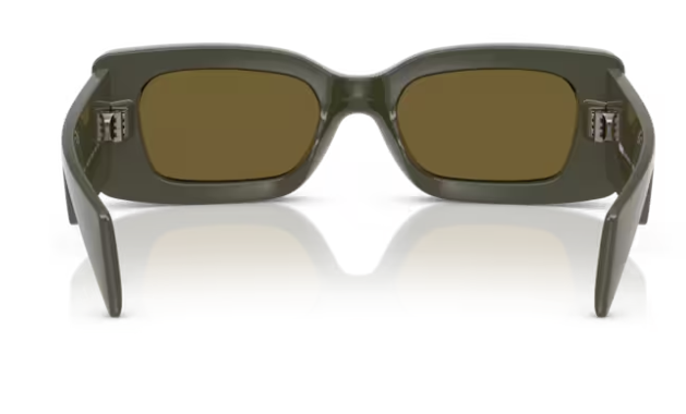 Versace 0VE4474U 549173 Dark Olive/Dark Brown Rectangular Men's Sunglasses