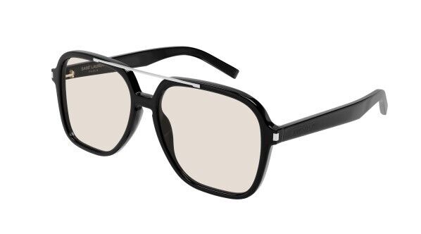 Saint Laurent SL 545 001 Black/Yellow Square Women's Sunglasses