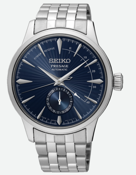 Seiko Essential Presage Cocktail Multi-hand Automatic Blue Dial Watch SSA347J1