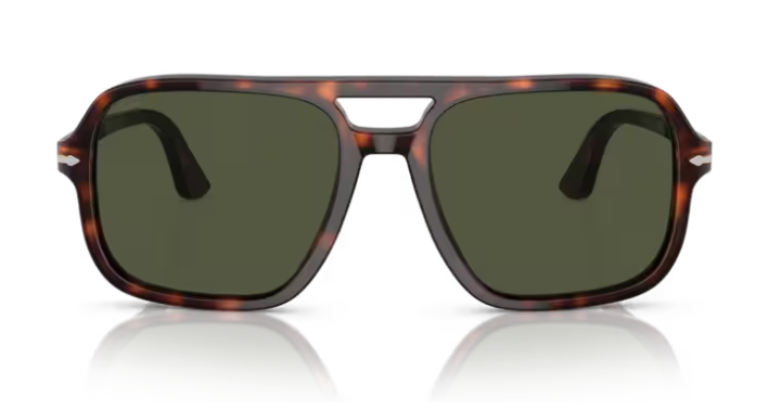 Persol 0PO3328S 24/31 Havana/Green 58mm Men's Sunglasses