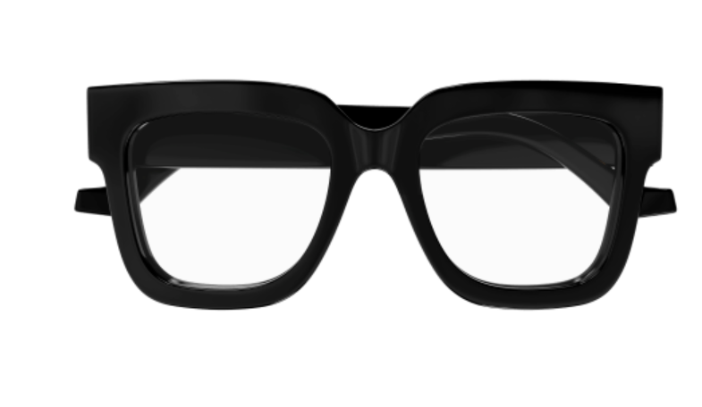 Gucci GG1549O 001 Black Oversized Square Women Eyeglasses