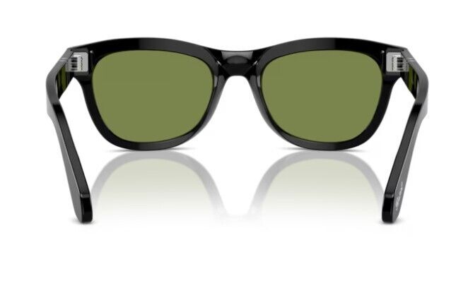 Persol 0PO0086S 95/4E Black/Green Soft Square 57mm Men's Sunglasses