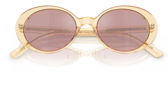 Oliver Peoples 0OV5565SU Lumar 1792AK Becr Pink Satin Oval Women's Sunglasses