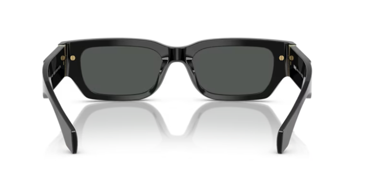 Versace 0VE4465 GB1/87 Black/Dark Grey Rectangular Men's Sunglasses