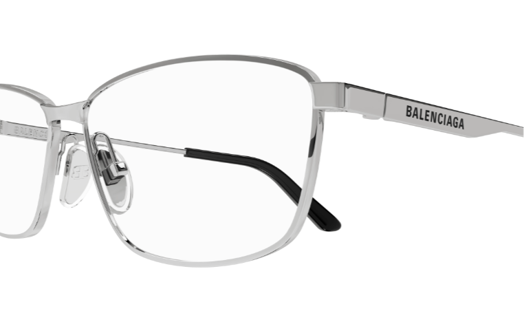 Balenciaga BB0283O 003 Gunmetal Squared Men's Eyeglasses