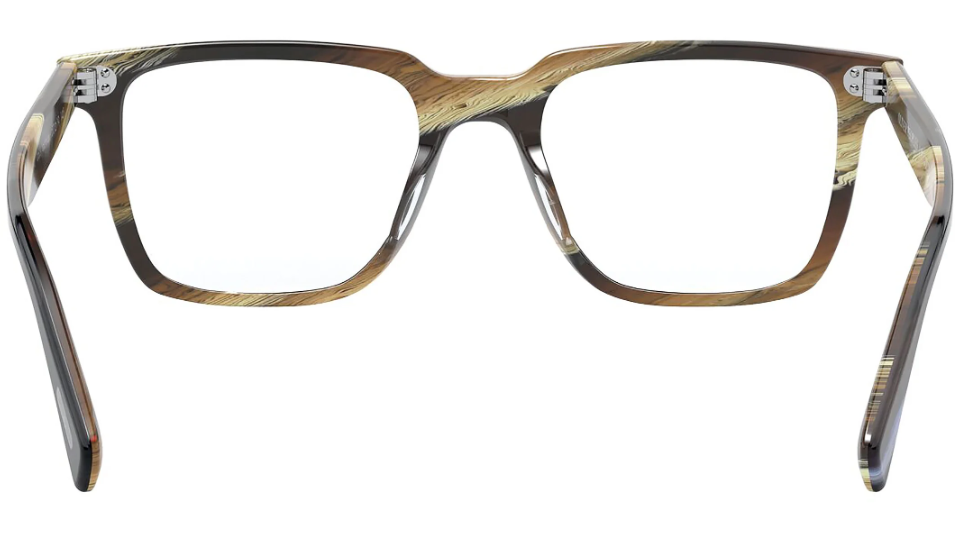 Oliver Peoples Lachman OV5419U 1683 Navy Bark/Brown Horn Men's Eyeglasses