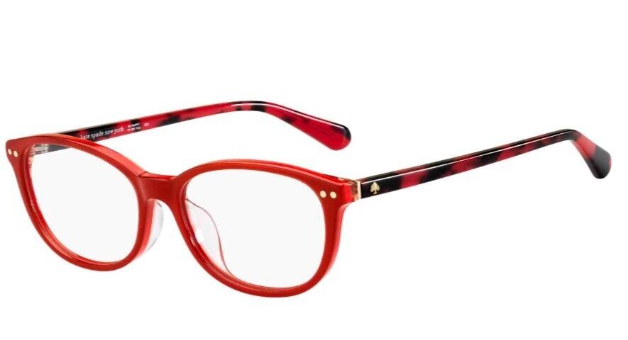 Kate Spade Evangeline/F 0C9A/00 Red Oval Women's  Eyeglasses