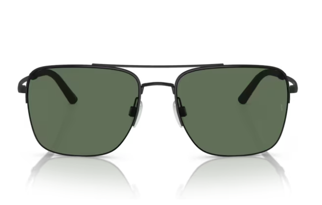 Oliver Peoples 0OV1343S R-2 50629A Matte Black/Green Polarized Men's Sunglasses