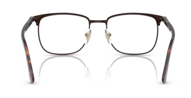 Persol 0PO1021V 1124 Brown/ Clear Square Shape 55mm Unisex Eyeglasses