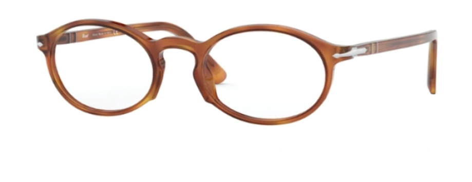 Persol 0PO 3219V 96 Havana/Clear Round Men's Eyeglasses