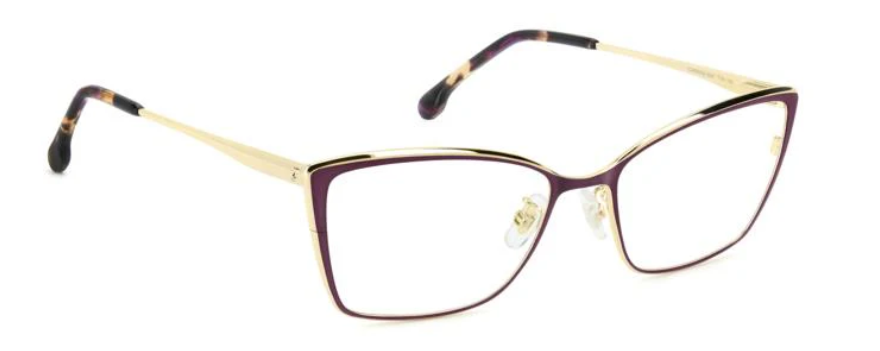 Carrera 3047 T1W Plum/Gold Rectangular Women's Eyeglasses