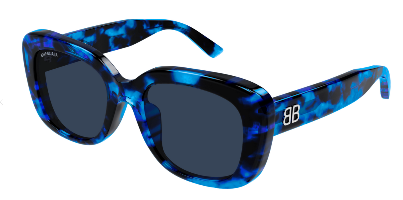 Balenciaga BB0295SK-004 Blue Squared Women's Sunglasses