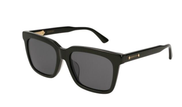 Gucci GG0267SA 001 Black/Grey Rectangular  Men's Sunglasses