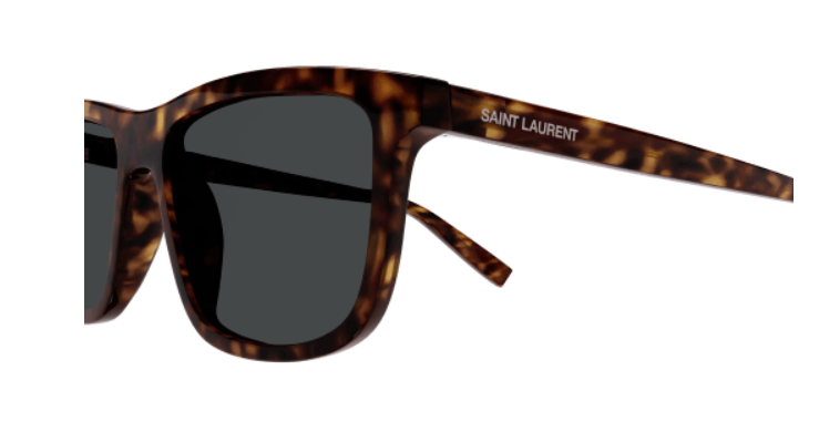 Saint Laurent SL 501 002 Havana/Smoke Square Men's Sunglasses