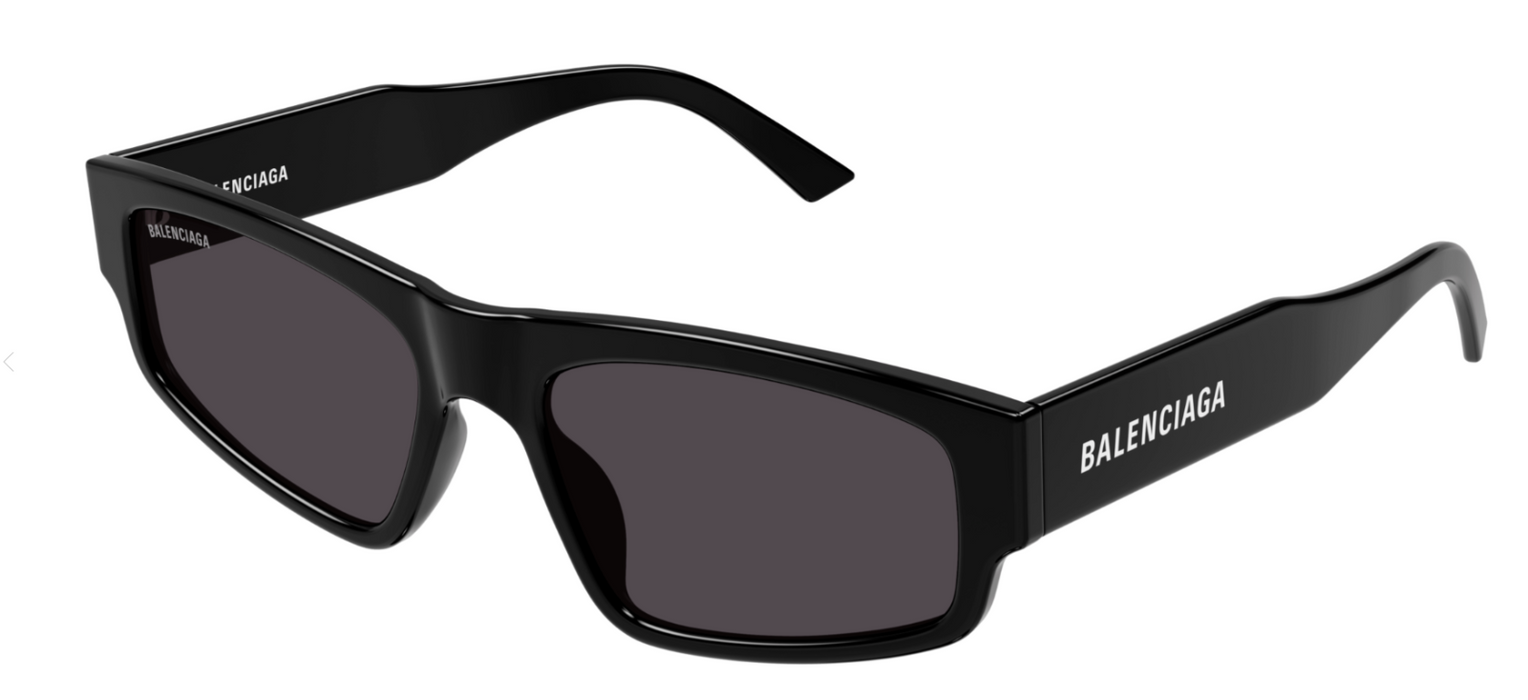 Balenciaga BB0305S-006 Black/Grey Cat-eye Men's Sunglasses