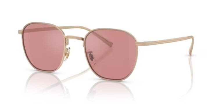 Oliver Peoples 0OV1329ST Rynn 50353E Gold Magenta Mirror Square 49mm Sunglasses