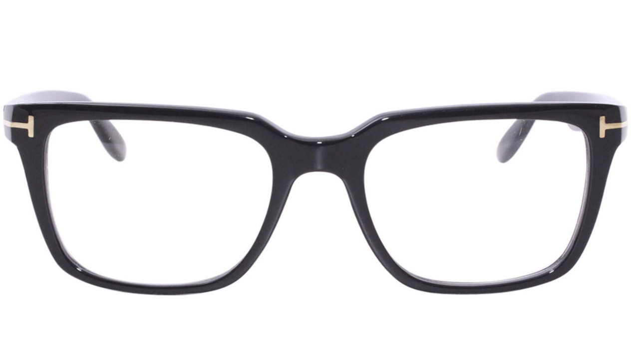 Tom Ford FT5304 001 Shiny Black Rectangle 54mm Unisex Eyeglasses